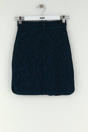 Mini jupe Maje Bleu en Viscose