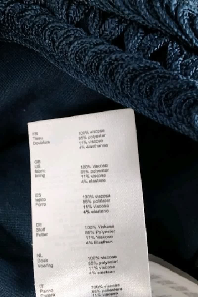 Mini jupe Maje Bleu en Viscose