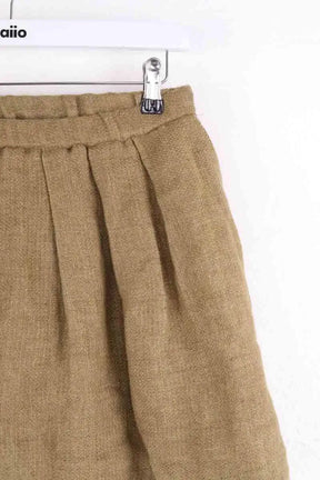 Mini jupe Maje Camel en Lin