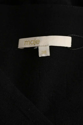 Mini jupe Maje Flux Noir en Viscose