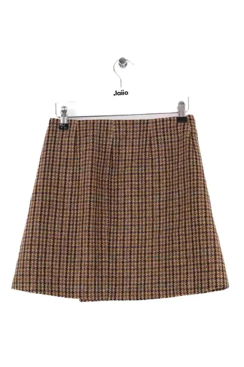Mini jupe Maje Marron en Coton