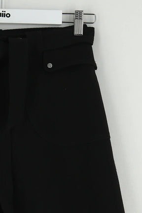 Mini jupe Maje Noir en Coton