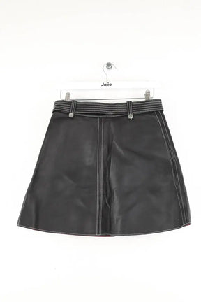 Mini jupe Maje Noir en Cuir