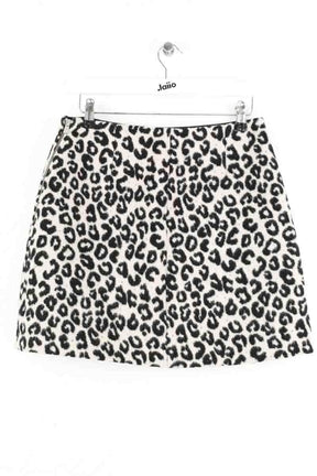 Mini jupe Maje Noir en Laine