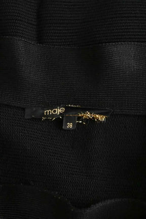 Mini jupe Maje Noir en Viscose
