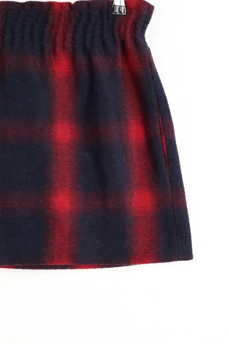 Mini jupe Maje Rouge en Laine