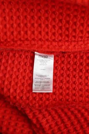 Mini jupe Maje Rouge en Polyester