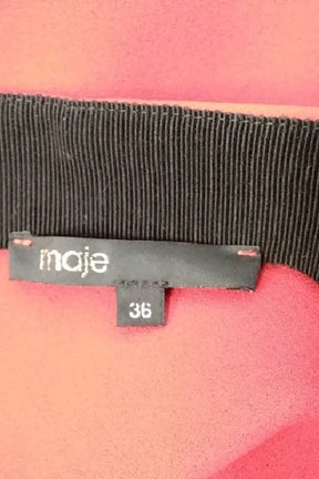 Mini jupe Maje Rouge en Polyester