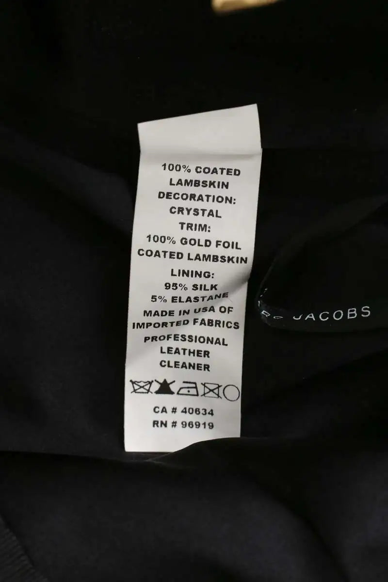 Mini jupe Marc Jacobs Noir en Cuir