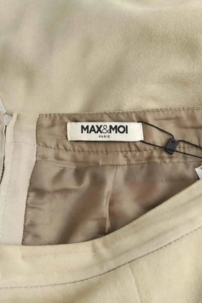 Mini jupe Max & Moi Beige en Daim