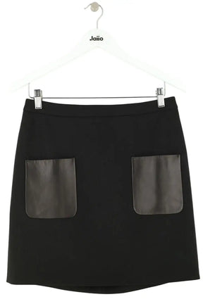 Mini jupe Max Mara Noir en Synthétique, taille M - Seconde Main