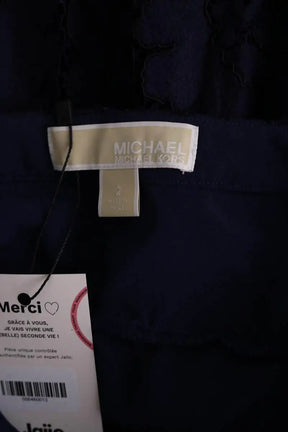 Mini jupe Michael Kors Bleu en Synthétique