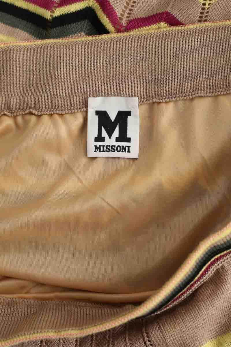 Mini jupe Missoni Beige en Viscose