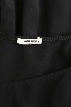 Mini jupe Miu Miu Noir en Soie