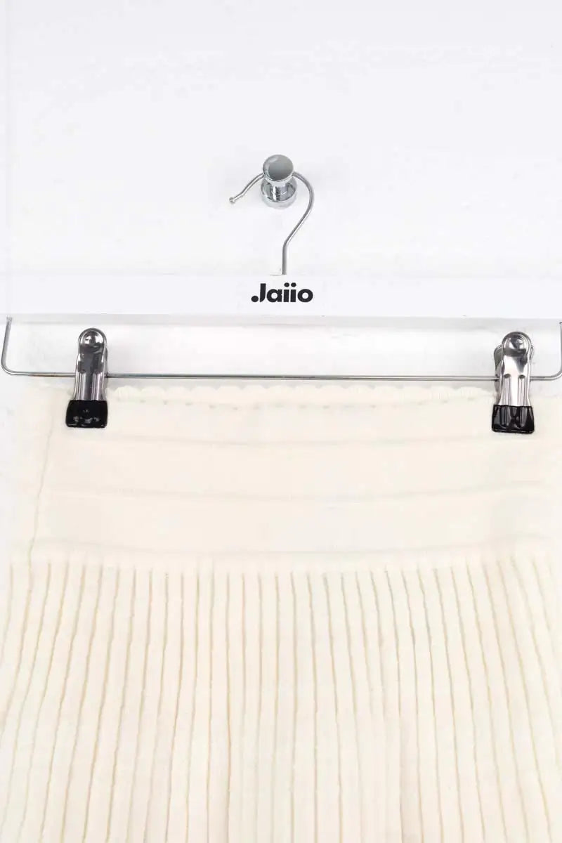 Mini jupe Molli Blanc en Laine