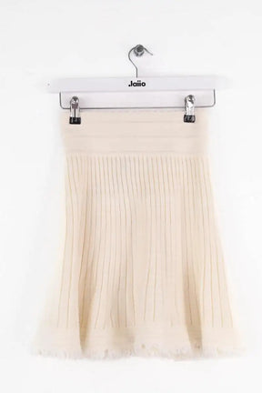 Mini jupe Molli Blanc en Laine