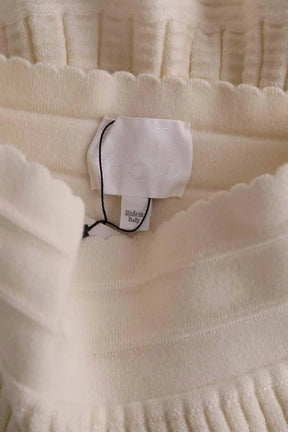 Mini jupe Molli Blanc en Laine