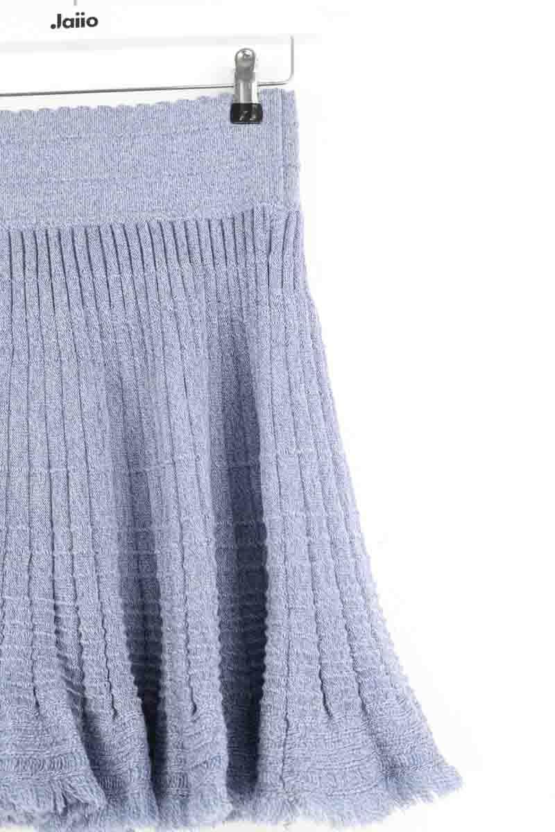 Mini jupe Molli Bleu en Laine