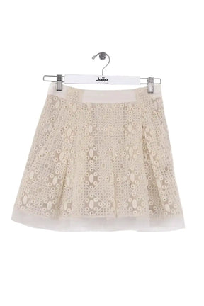 Mini jupe Paule Ka Ecru en Synthétique, taille S - Seconde Main