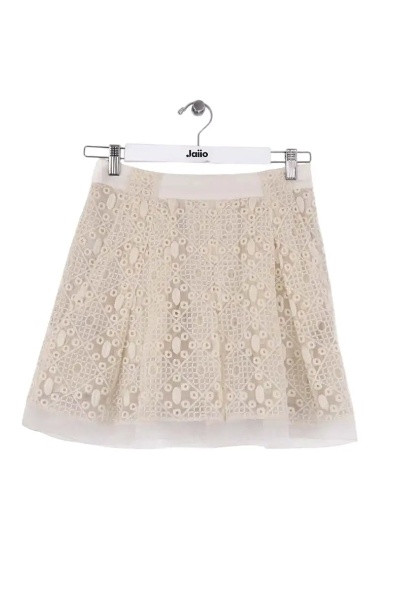 Mini jupe Paule Ka Ecru en Synthétique, taille S - Seconde Main