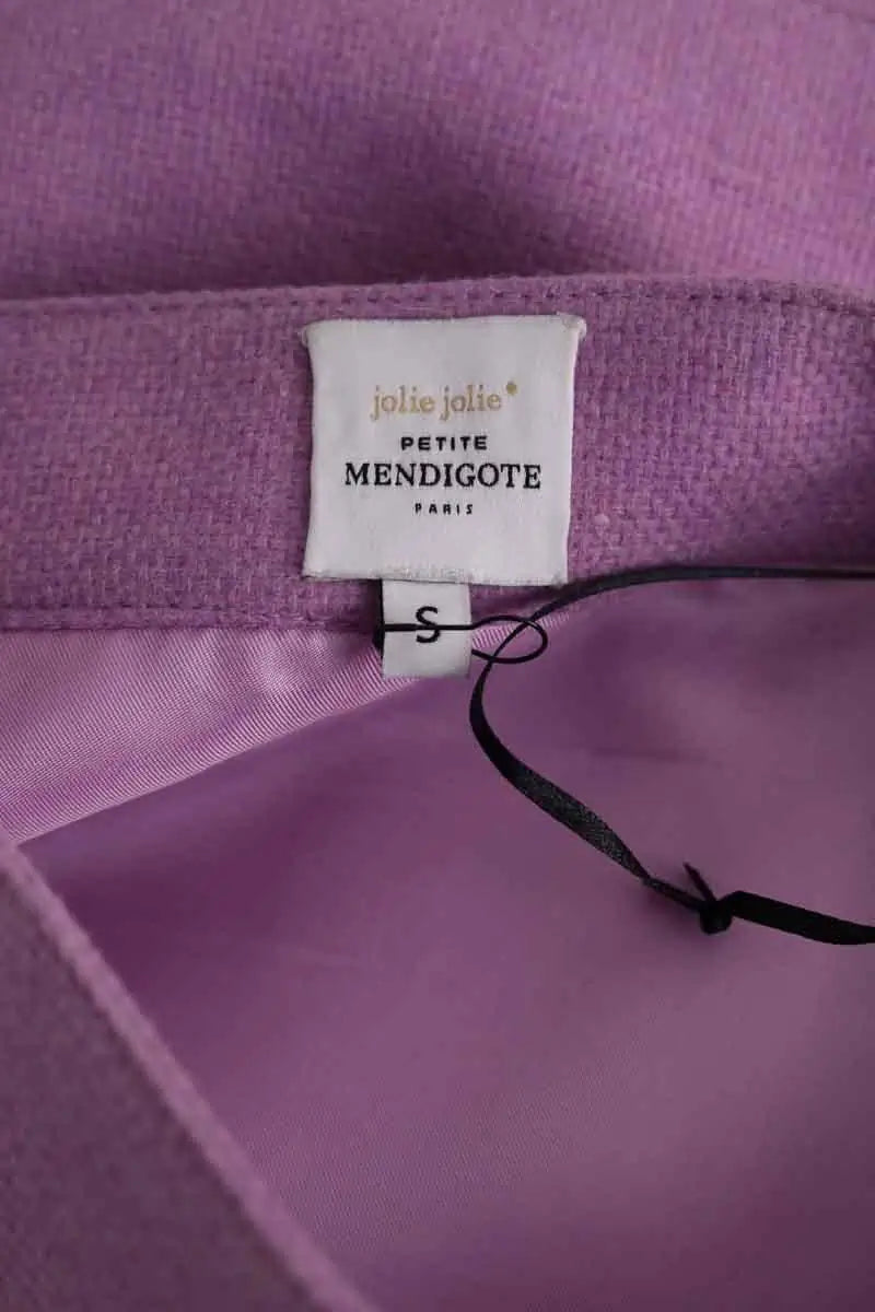 Mini jupe Petite Mendigote Jaipur Rose en Laine