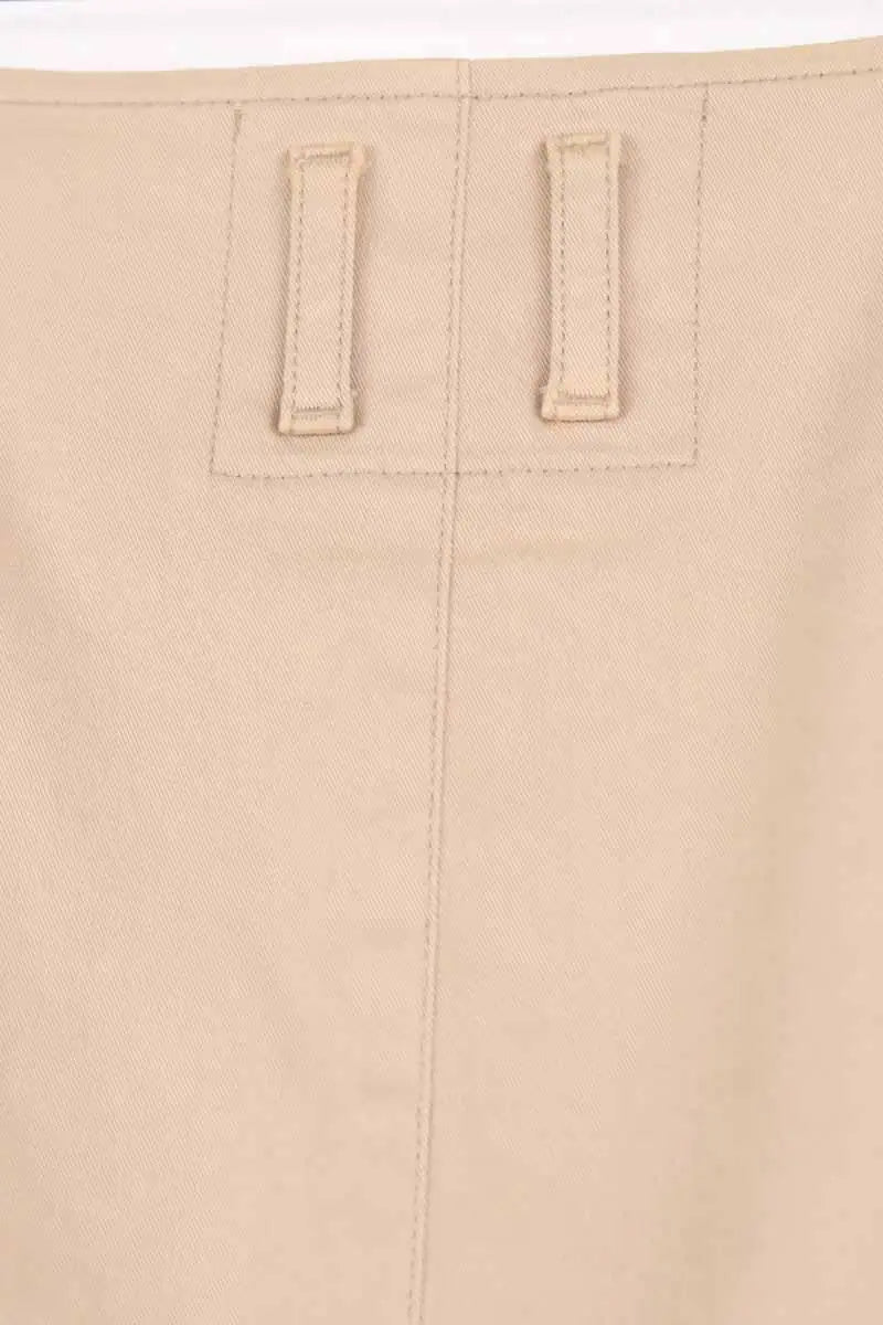 Mini jupe Prada Beige en Coton