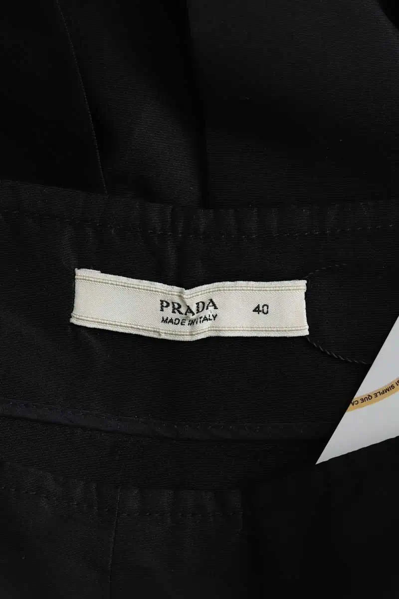 Mini jupe Prada Noir en Synthétique