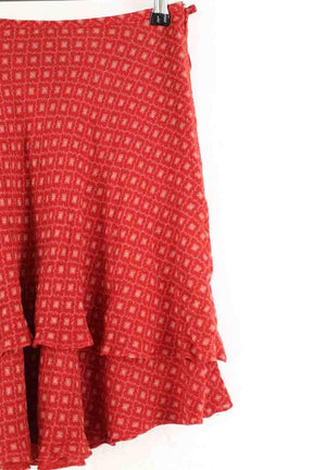 Mini jupe Ralph Lauren Rouge en Viscose