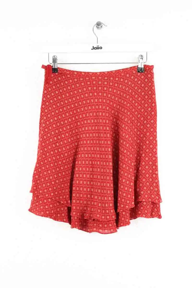 Mini jupe Ralph Lauren Rouge en Viscose