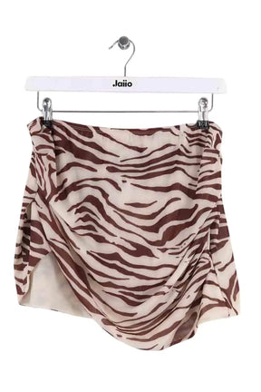 Mini jupe Reformation Ecru en Synthétique, taille L - Seconde Main