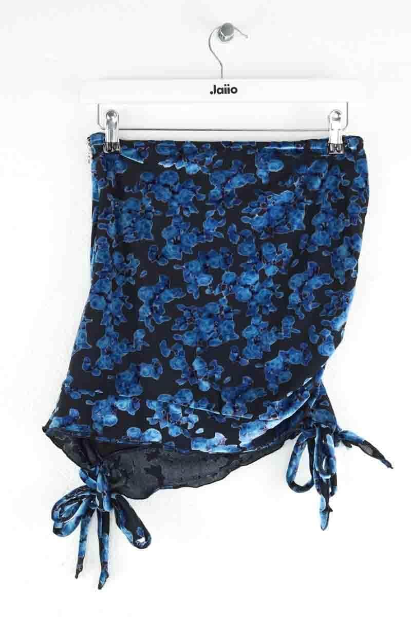 Mini jupe Rotate Bleu en Polyester