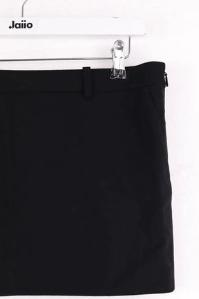 Mini jupe Saint Laurent Noir en Synthétique
