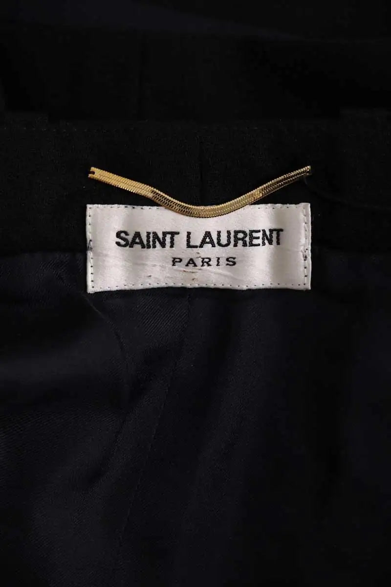 Mini jupe Saint Laurent Noir en Synthétique