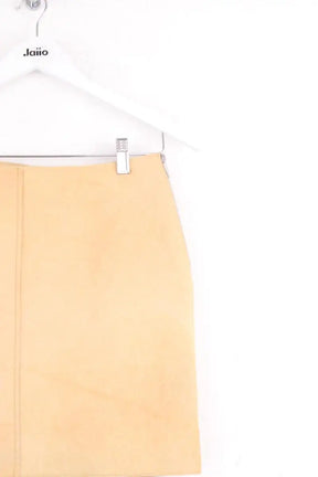 Mini jupe Samsoe Samsoe Camel en Cuir