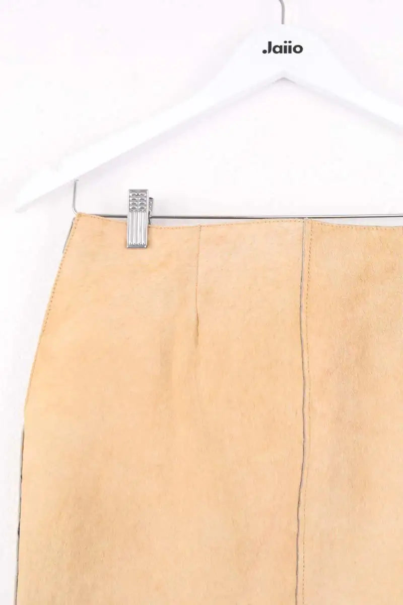 Mini jupe Samsoe Samsoe Camel en Cuir