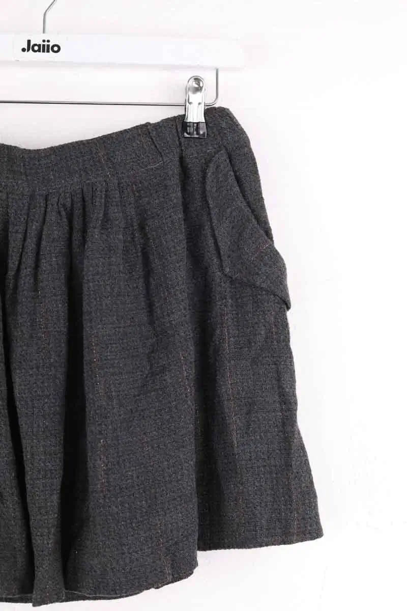 Mini jupe Sandro Anthracite en Viscose