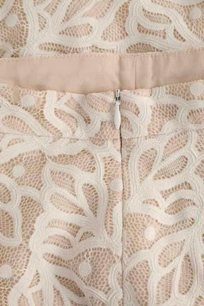 Mini jupe Sandro Beige en Synthétique