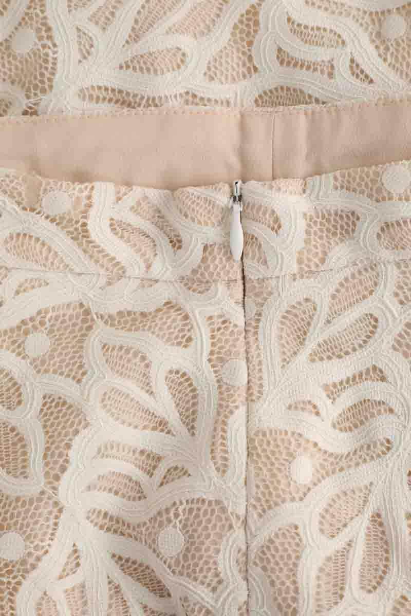 Mini jupe Sandro Beige en Synthétique