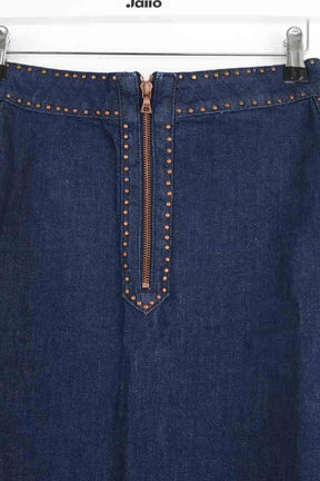 Mini jupe Sandro Bleu en Coton