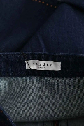 Mini jupe Sandro Bleu en Coton
