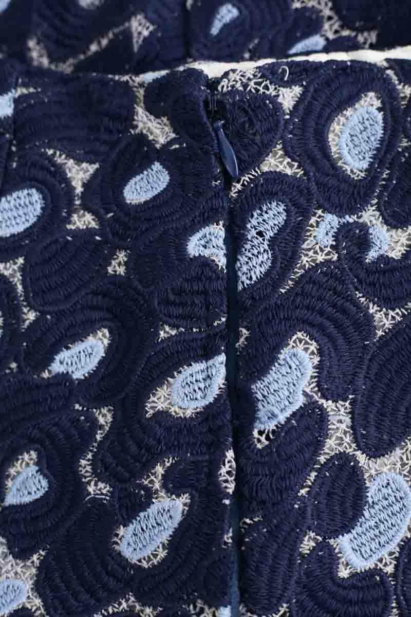 Mini jupe Sandro Bleu en Polyester