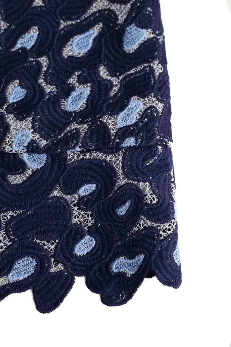 Mini jupe Sandro Bleu en Polyester