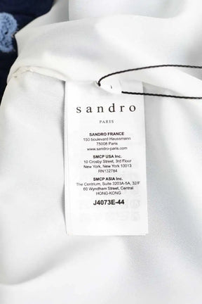Mini jupe Sandro Bleu en Polyester