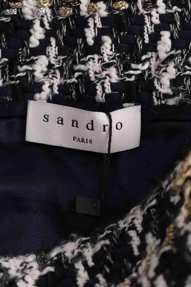 Mini jupe Sandro Bleu en Synthétique