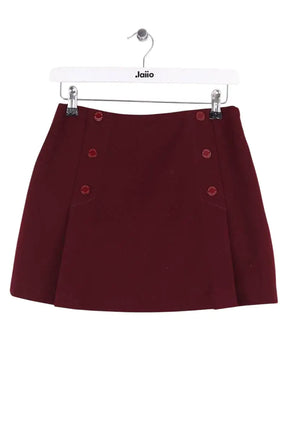 Mini jupe Sandro Bordeaux en Synthétique, taille S - Seconde Main