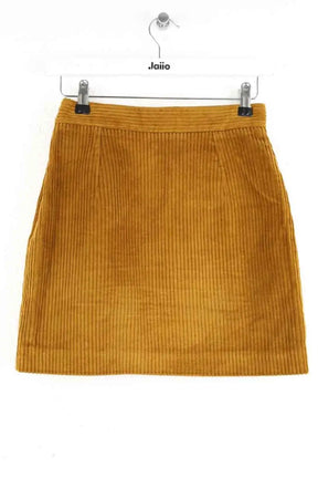 Mini jupe Sandro Camel en Coton