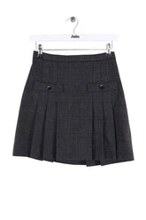 Mini jupe Sandro Gris en Synthétique, taille S - Seconde Main