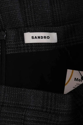 Mini jupe Sandro Gris en Synthétique