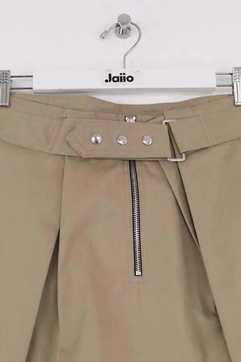 Mini jupe Sandro Kaki en Coton