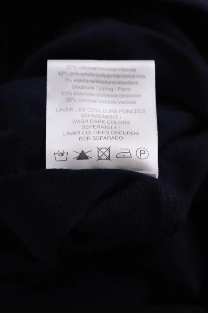 Mini jupe Sandro Marine en Viscose